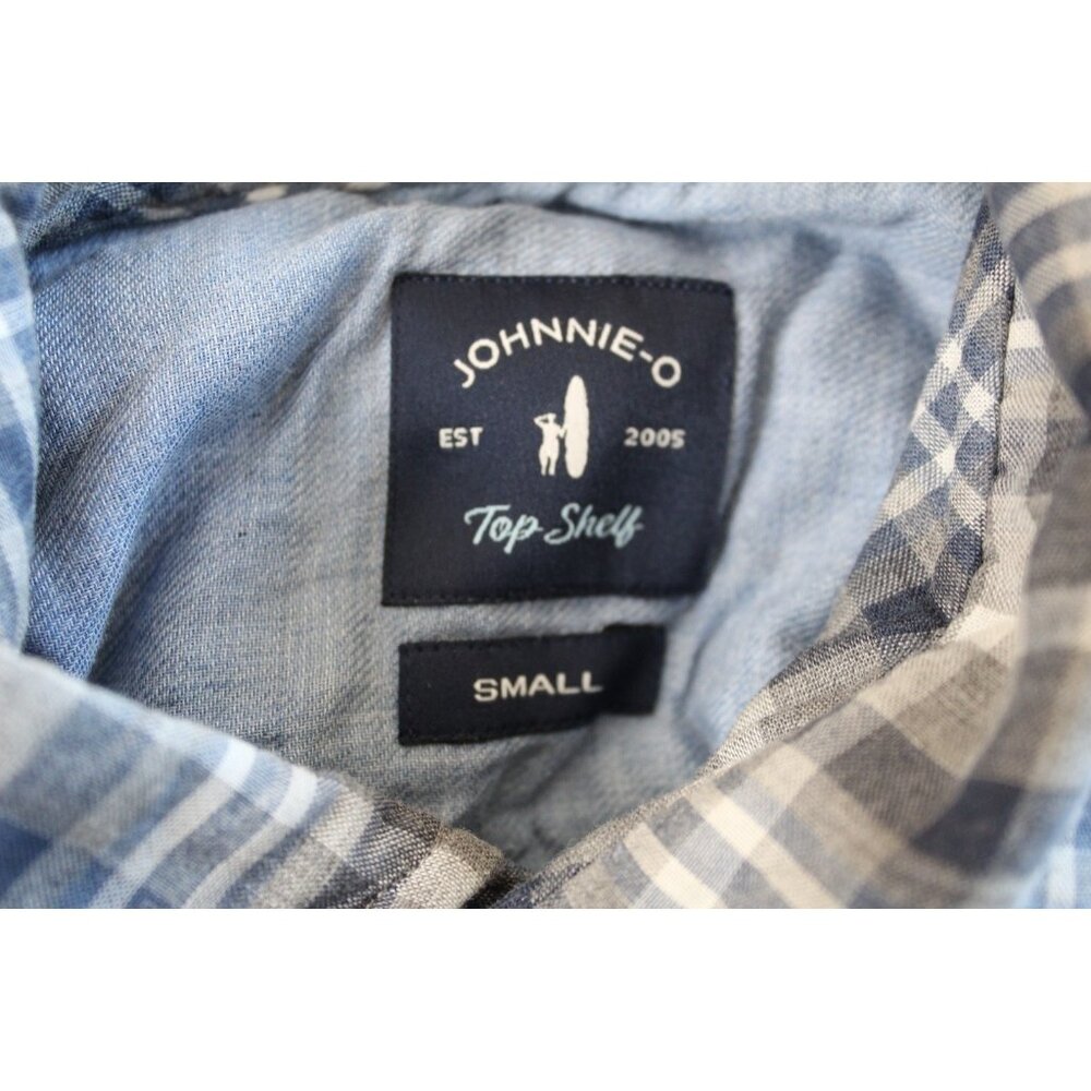 Johnnie-O Top Shelf Men’s Plaid Button Down Shirt Size Small Long Sleeve - Picture 4 of 4